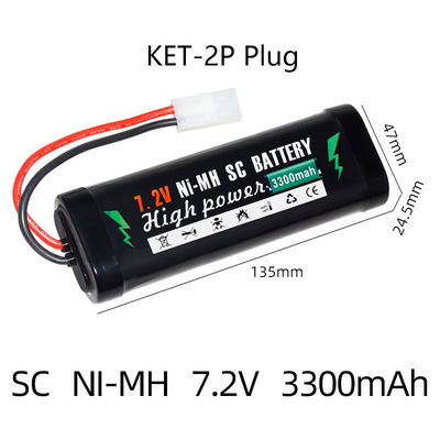 Quick Charging Solar Energy 7.2V Lithium RC Batteries 23.8Wh